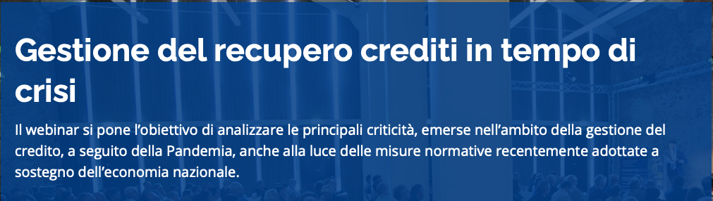 Gestione del recupero crediti in tempo di crisi